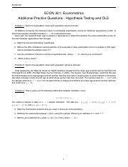 Recitation 03 Updated Pdf ECON 321 ECON 321 Econometrics Additional