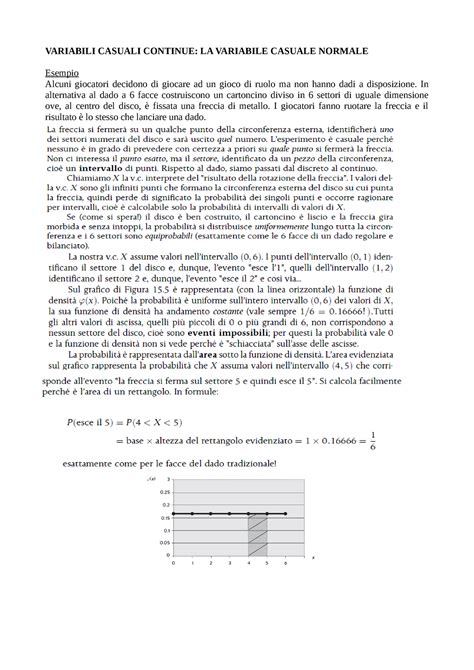 Variabili Casuali Continue La Variabile Casuale Normale Variabili Casuali Continue La