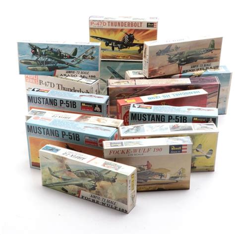 Airfix, Revell, and Other 1:72 Scale Model Plane Kits Featuring Mustang ...