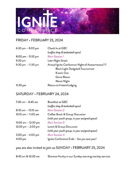 Ignite 2025 Schedule Iii Estefana Hope