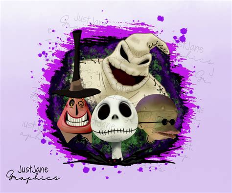 Nightmare Before Christmas PNG Jack Skellington Oogie Etsy