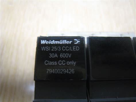 Lot Of Weidmuller Wsi Cc Led Fuse Terminal Blocks Free