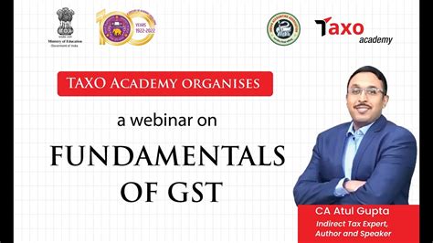 Basics Of Gst Fundamentals Of Gst Gst Concepts Youtube