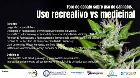 Foro De Debate Sobre El Cannabis Uso Recreativo Vs Medicinal