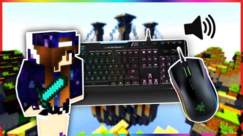 Minecraft Bedrock Skywars Keyboard Mouse Handcam Asmr Sounds