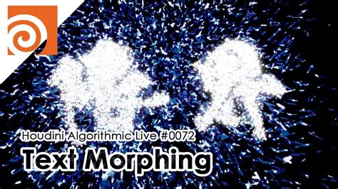 Houdini Algorithmic Live 072 Text Morphing Youtube