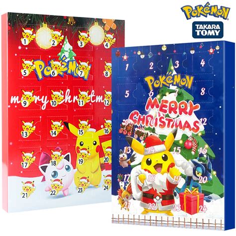 Calendrier De L Avent Figurines Pok Mon Pour Enfants Pikachu Anime