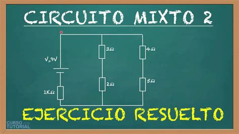 Circuito Mixto De Resistencias En Serie Y Paralelo Ejercicio Resuelto Ley De Ohm 3º Eso Youtube