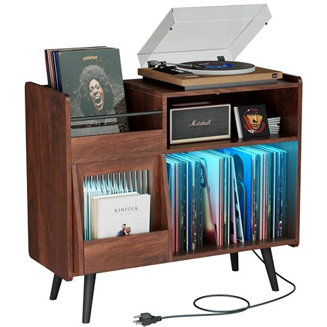 buy large record player stand  vinyl record storage holder record