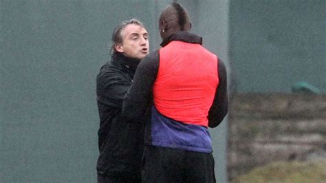 Man City Boss Roberto Mancini Writes Off Mario Balotelli Bust Up As Not Important Football