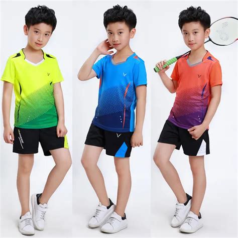 Boys Badminton Sets Children Tennis Clothes Badminton Suit For Kids