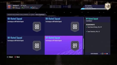 Fifa How To Complete Icon Eric Cantona Sbc Requirements And