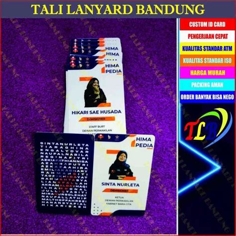 Jual CETAK ID CARD CUSTOME BAHAN PVC TEBAL 0 9 Mm KARTU ANGGOTA KARTU