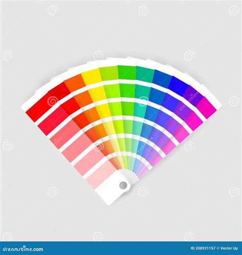 Color Palette Guide On Transparent Background Stock Vector