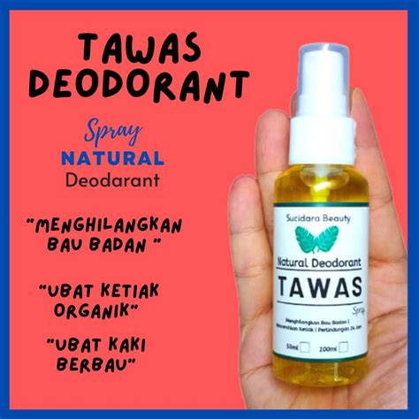 Tawas Ubat Ketiak Organic 💥 Spray Deodorant Natural 💥 Hilang Bau