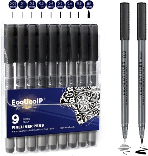 Yisan Feutres Dessin Stylos Micro Stylos Encre Fineliner Stylo