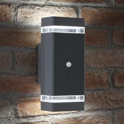 Auraglow Pir Motion Sensor Double Up Down Outdoor Wall Security Light