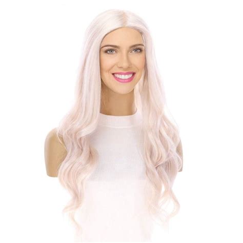 26" Ponytail Silk Top Wig Ice Blonde