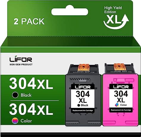 Lifor 304xl Printer Ink 304 Xl Ink Cartridges Combo Pack Replacement For Hp 304 Ink Cartridges