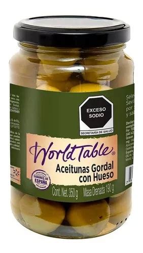 Aceitunas World Table Gordal Con Hueso Gr Aceitunas Meses Sin Inter S