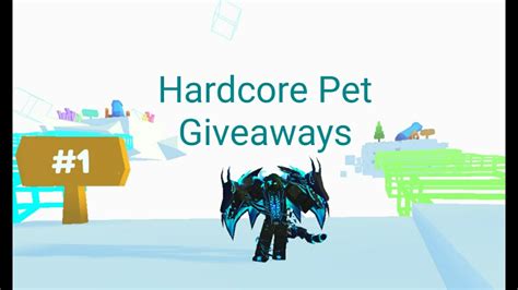 Pet Simulator X Hardcore Pet Giveaways Youtube