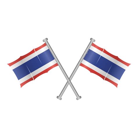 Bendera Thailand Vektor Thailand Bendera Hari Thailand Png Dan