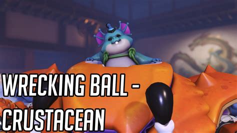 Wrecking Ball Crustacean Skin Showcase Overwatch Youtube