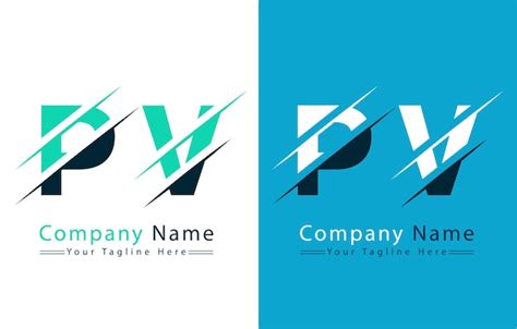 Premium Vector Pv Letter Logo Vector Design Template Elements