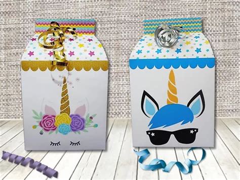 Dulceros De Unicornio Niño Y Niña Personalizados 55 Piezas en venta