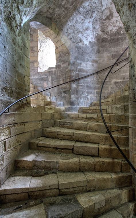 Vintage Stairs At Dover Castle