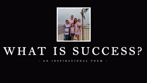 What Is Success Ralph Waldo Emerson Describes Success Youtube