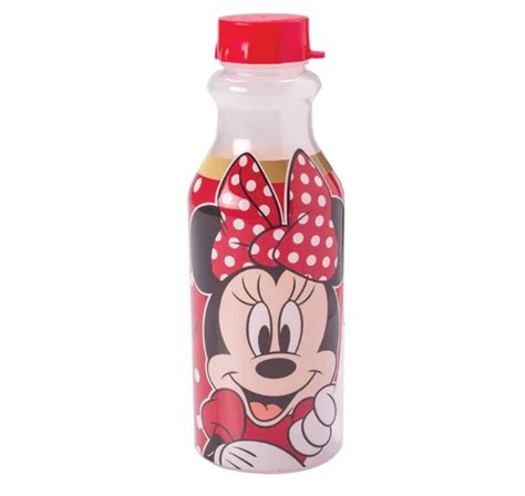 Garrafa Retr Minnie Ml Pl Stico Plasduran Papelaria Criativa