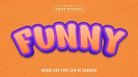 Premium Vector Funny Editable Text Style Effect