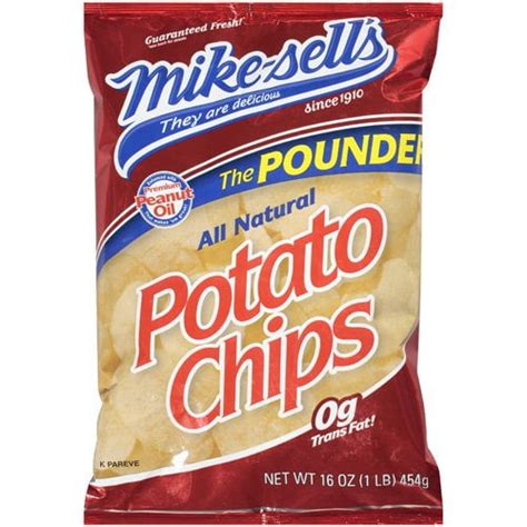 Mike Sells Original Potato Chips 16 Oz