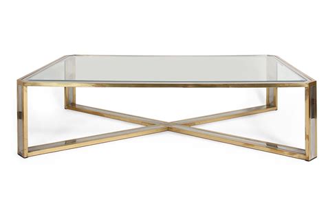 Brass Glass Coffee Table Square Lucille Gold Square Occasional Table With Glass Top Two Sizes