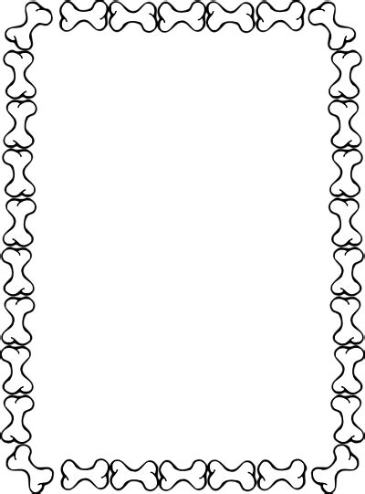 Enhance Your Designs With Bone Clip Art Borders