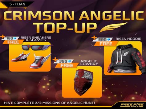 Free Fire Crimson Angelic Top Up Event