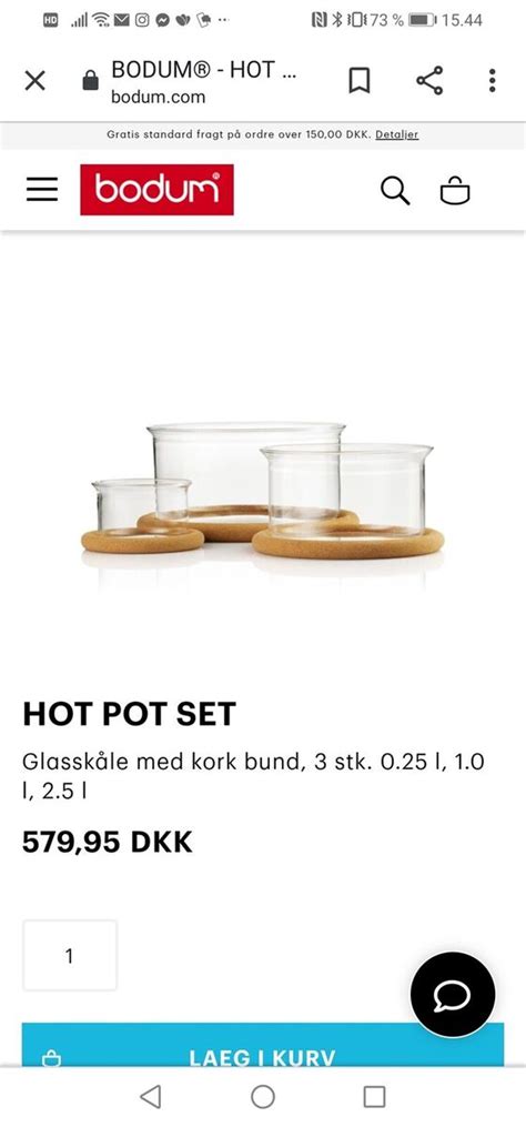 Bodum hot pot holder Bodum dba dk Køb og Salg af Nyt og Brugt
