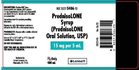 Dailymed Prednisolone Syrup