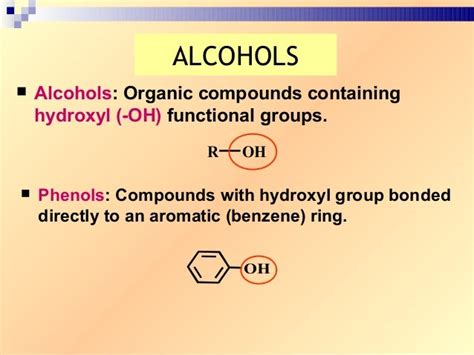 Chapter 6 hydroxyl compounds