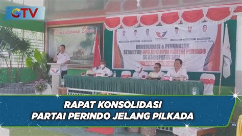 Jelang Pilkada 2024 Partai Perindo Sulteng Gelar Rapat Konsolidasi