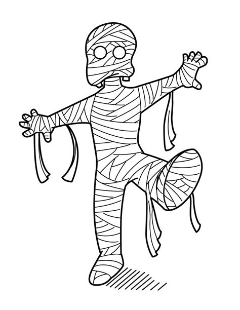 Free Printable Mummy Coloring Pages For Kids