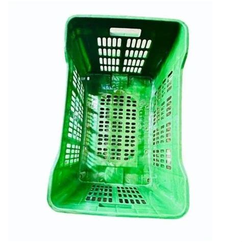 Pvc Green Vegetable Crates Outer Dimension Lxwxh X X Mm At