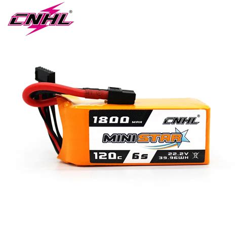 CNHL 6S 22 2V Lipo Battery 1800mAh 120C Ministar With XT60 Plug For RC