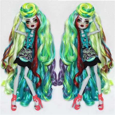 Monster High Custom Re Root Doll Hair Design By Denisa Medrano