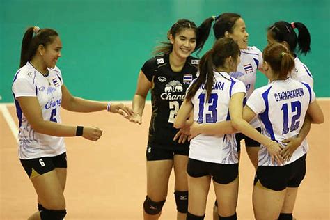 Thai Women Upset Top Seed China In Volleyball Women Volleyball Volleyball Volleyball Team