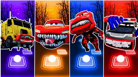 Truck Eater Vs Lighting McQueen Eater Vs McQueen Monster Eater Vs