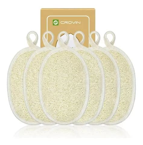 6 Esponja Vegetal Luffa Exfoliante Natural Cuidado Corporal