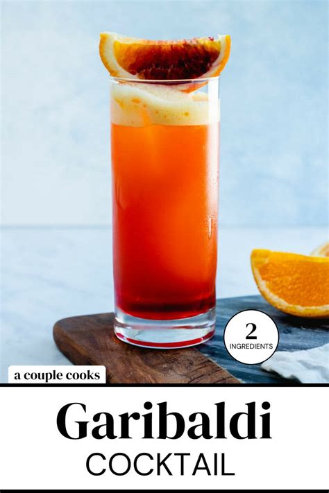 Garibaldi Cocktail Campari Orange A Couple Cooks