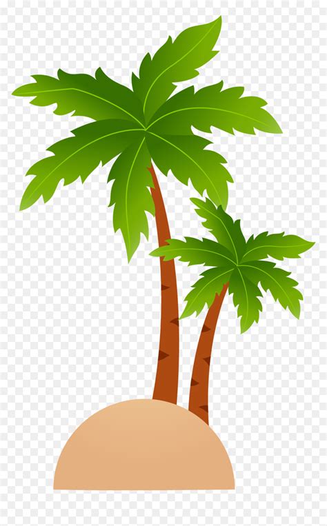 Cartoon Palm Tree Vector, HD Png Download - vhv